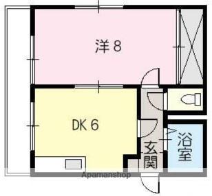 アークハイツ宮田(1DK/4階)の間取り写真