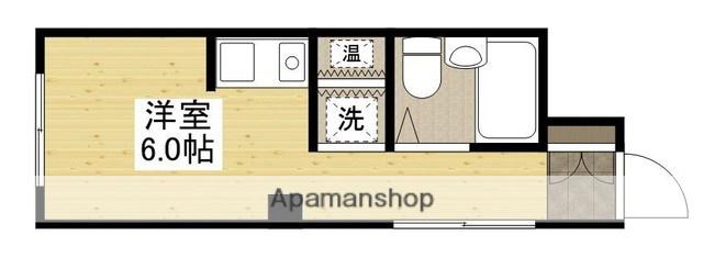 シャルム舟入Ⅱ(ワンルーム/4階)の間取り写真