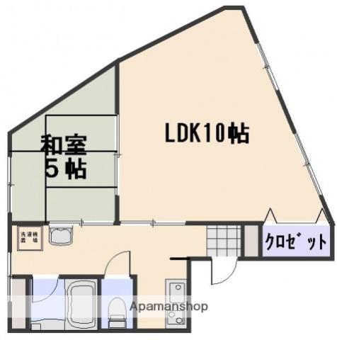 ネオセルコ西広島(2K/2階)の間取り写真