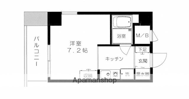 メゾン・ド・シプレーム(ワンルーム/7階)の間取り写真