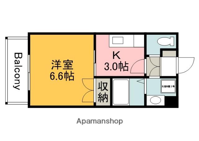 M.TERRAZA(1K/2階)の間取り写真
