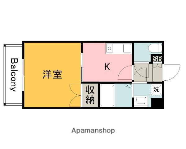 M.TERRAZA(1K/1階)の間取り写真