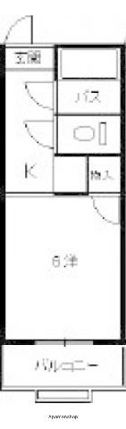 ネオデラサンテ(1K/3階)の間取り写真