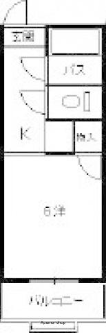 ネオデラサンテ(1K/4階)の間取り写真