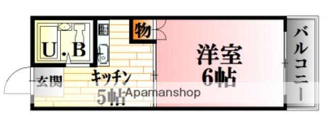 アメニティ金市Ⅰ(1K/3階)の間取り写真