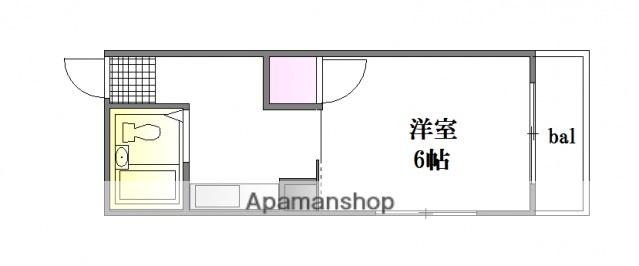 サンシャイン河原町(1K/5階)の間取り写真