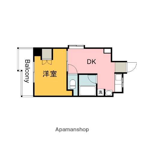 光レジデンス(1DK/7階)の間取り写真