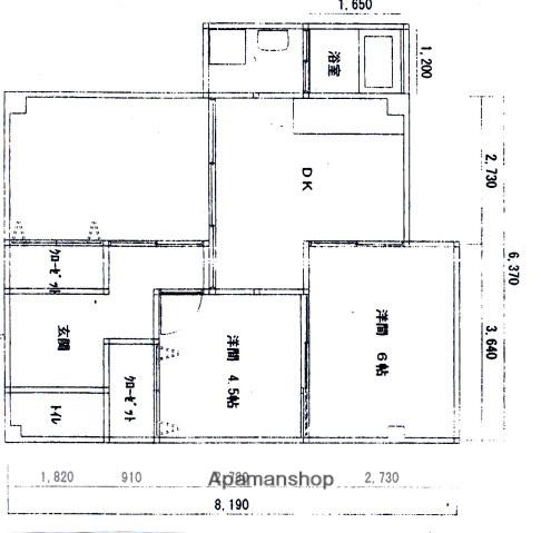 山崎ビル(3DK/4階)の間取り写真