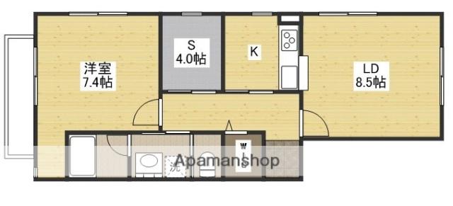 ガーデンコートS&Y(1SLDK/2階)の間取り写真