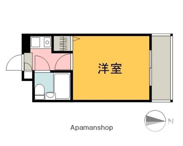 M&Mビル(1K/4階)の間取り写真