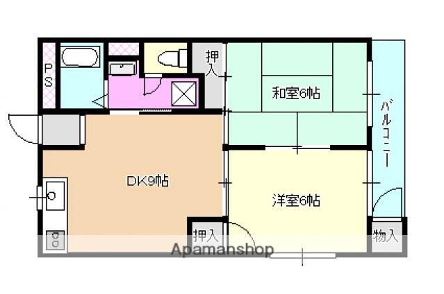 小川マンション(2DK/2階)の間取り写真