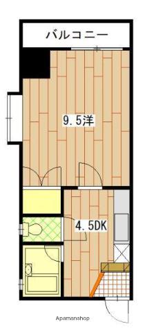 房尾本店1丁目ビル(1K/3階)の間取り写真