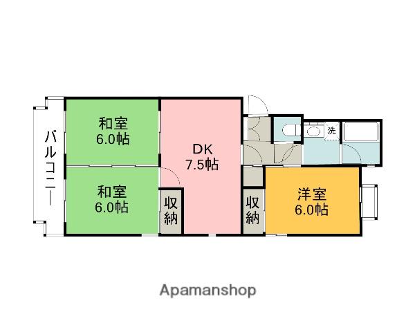 カノープス井口台(3DK/3階)の間取り写真