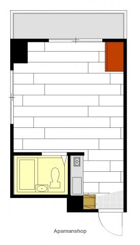 メゾン・ボヌール(ワンルーム/2階)の間取り写真