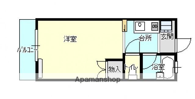 ABODE21(ワンルーム/2階)の間取り写真