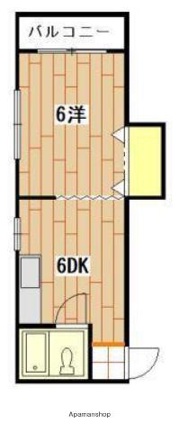 ハイム下古田(1DK/3階)の間取り写真