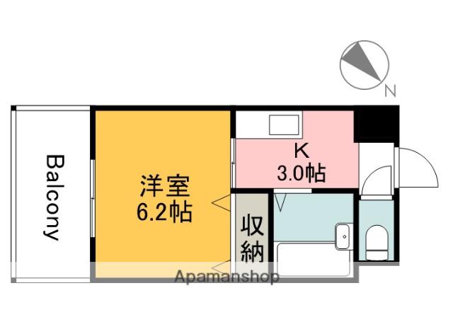 ハイムN-5(1K/3階)の間取り写真