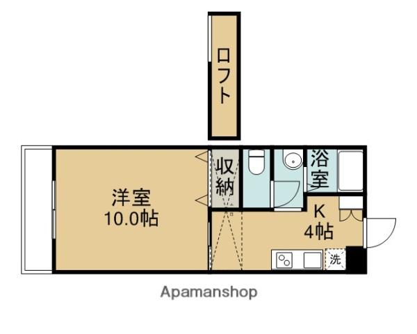 サンライズ伴駅前ビル(1K/3階)の間取り写真