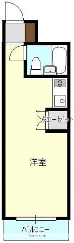 メゾン・ド・セレヴィア(ワンルーム/7階)の間取り写真