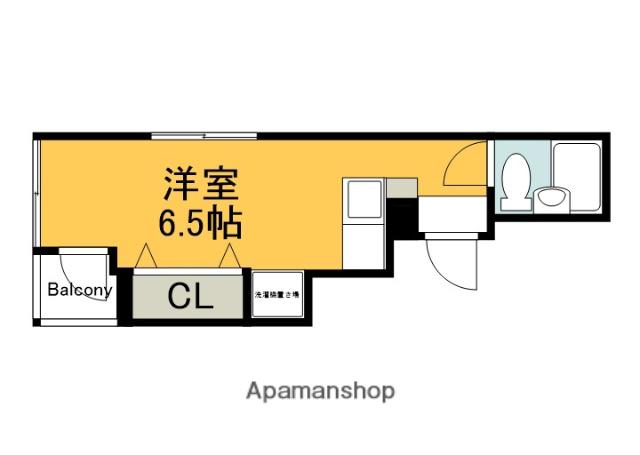 シャトレ天神(ワンルーム/5階)の間取り写真