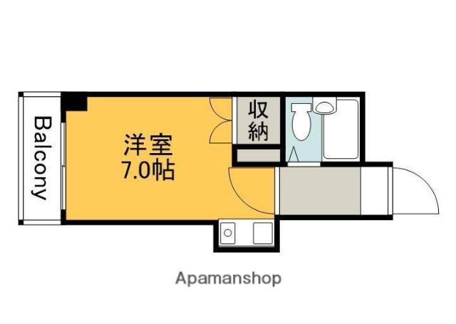 セクション22(ワンルーム/2階)の間取り写真