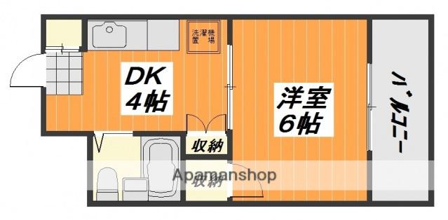 MTビル(1K/8階)の間取り写真