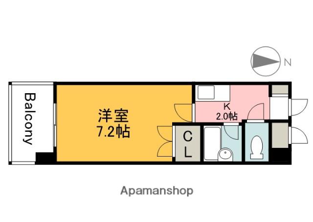 RESIDENCE岩本(1K/5階)の間取り写真