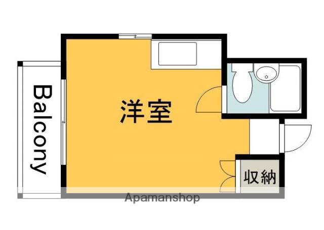 MKエステート(ワンルーム/4階)の間取り写真