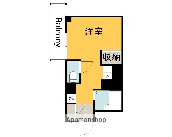 アクアコート廿日市(ワンルーム/6階)の間取り写真