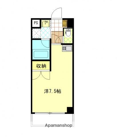 福地産業西十日市ビル(ワンルーム/2階)の間取り写真