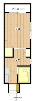 房尾本店横川駅前ビル(1DK/7階)の間取り写真