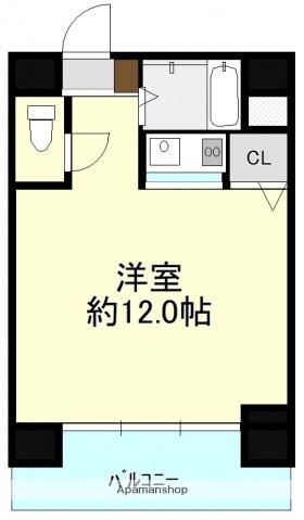 高陽小松ビル(ワンルーム/5階)の間取り写真