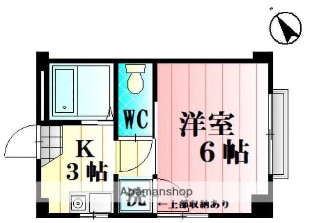 高木祇園ビル(1K/3階)の間取り写真