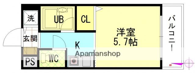 Mビル鈴が台(1K/3階)の間取り写真