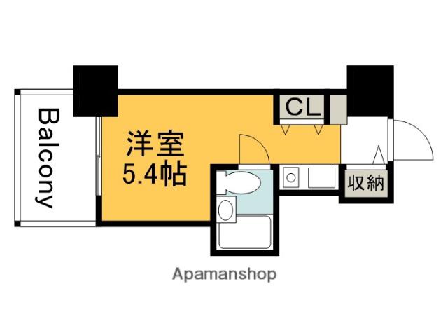 朝日プラザアムネット天満町(ワンルーム/3階)の間取り写真