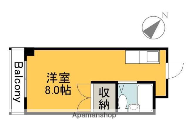 西原29(ワンルーム/2階)の間取り写真