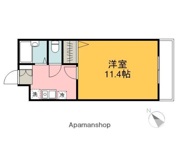 第2大徳ビル(1K/1階)の間取り写真