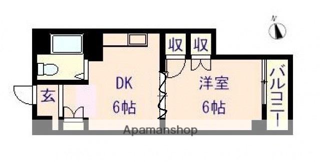 でしおドルフ(ワンルーム/4階)の間取り写真