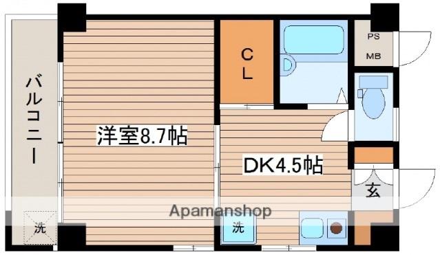 コートドール3(1DK/3階)の間取り写真