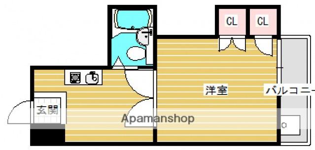 ポエムサンライズ(1DK/2階)の間取り写真