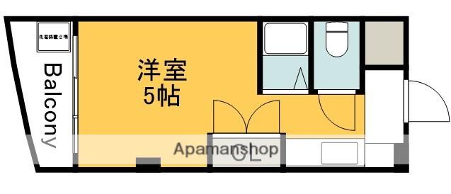 第三ファニー幸(ワンルーム/3階)の間取り写真