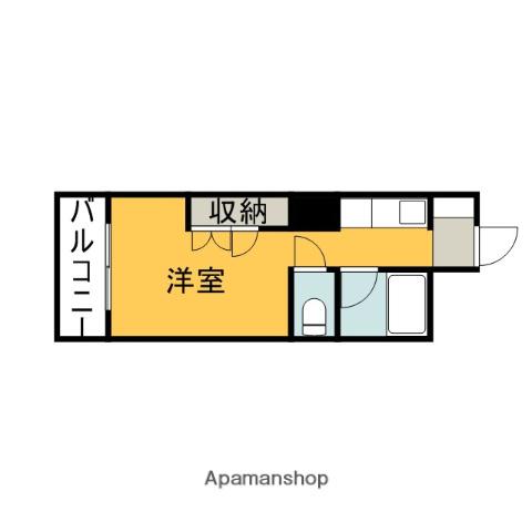 サンピア白樺(ワンルーム/7階)の間取り写真