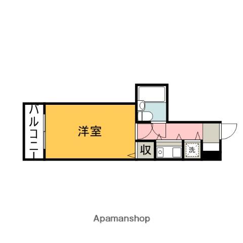 朝日プラザ横川駅前(1K/4階)の間取り写真