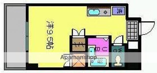 久保田ビル(ワンルーム/5階)の間取り写真