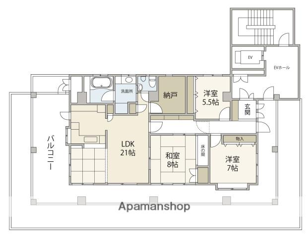 ISTYLE FUNAIRI(3LDK/11階)の間取り写真