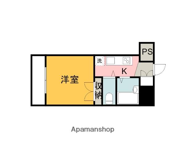 片山ビル8(1K/3階)の間取り写真
