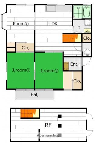 ハイム寺尾(3LDK/2階)の間取り写真