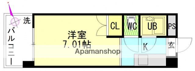 第3柴田ビル(1K/4階)の間取り写真