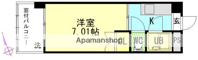 第3柴田ビル(1K/5階)の間取り写真