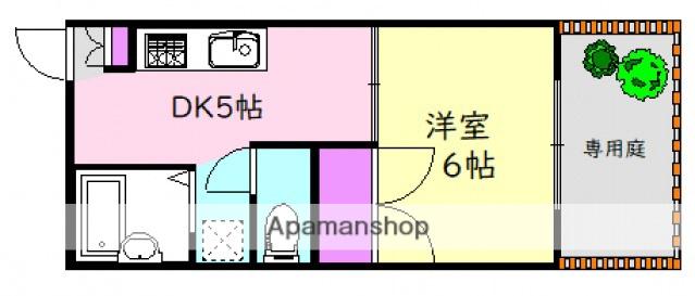 フレグランス藤井(1DK/1階)の間取り写真